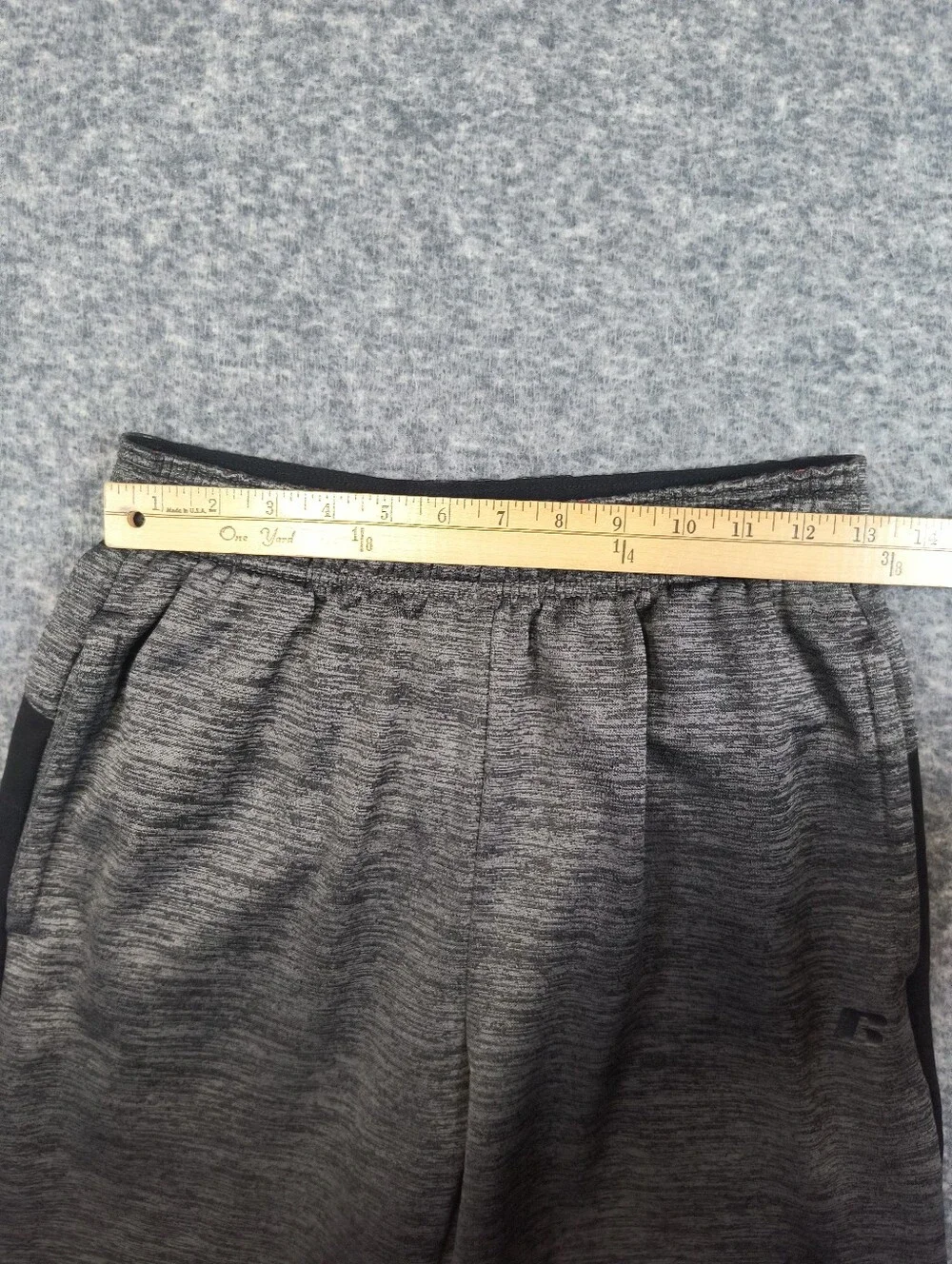 Russel men's small gray and black Tech Fleece sweatpants